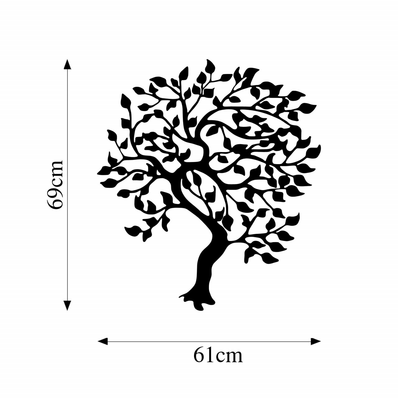 Poze Accesoriu decorativ de perete metalic Tree - 263