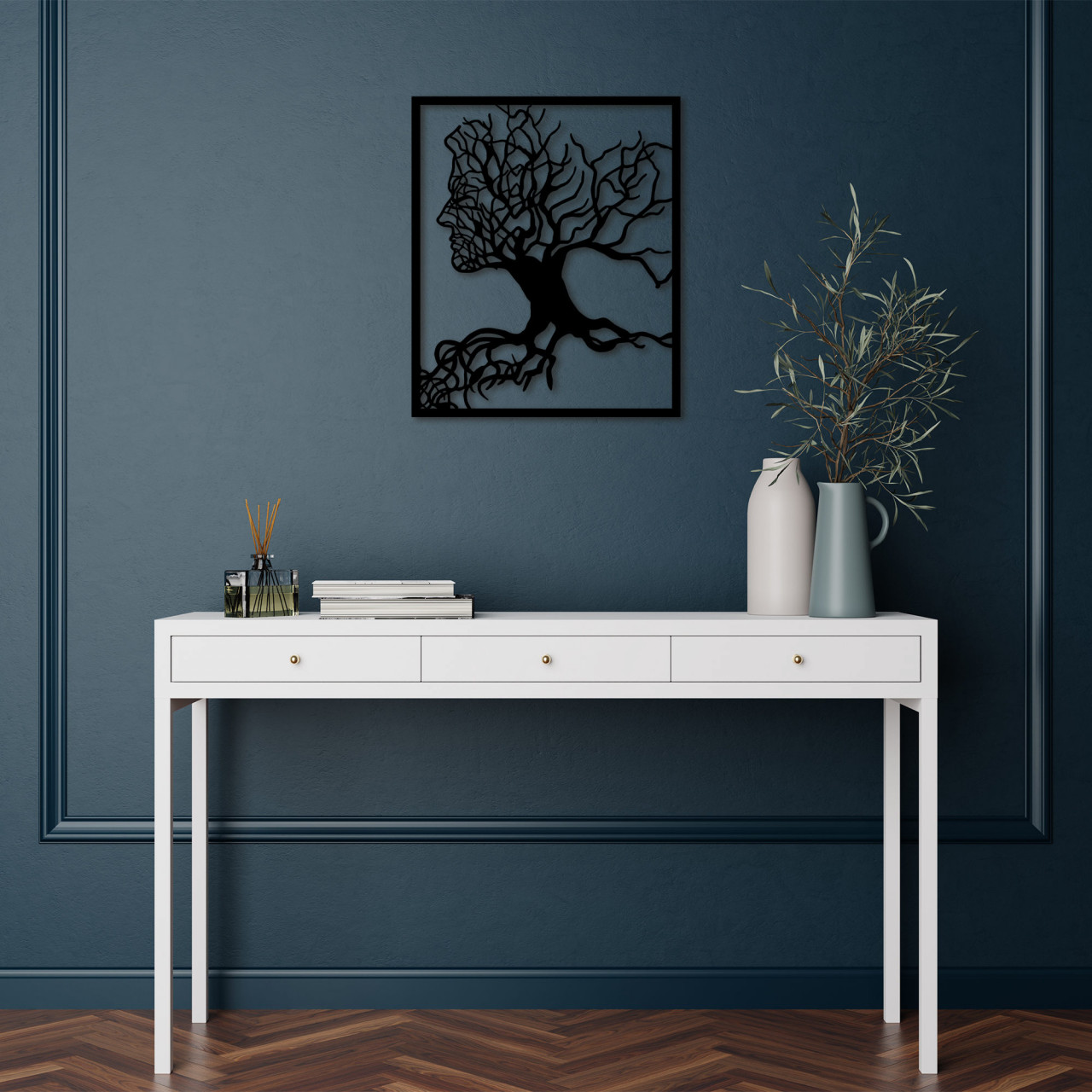 Poze Accesoriu decorativ de perete metalic Tree Man - 262