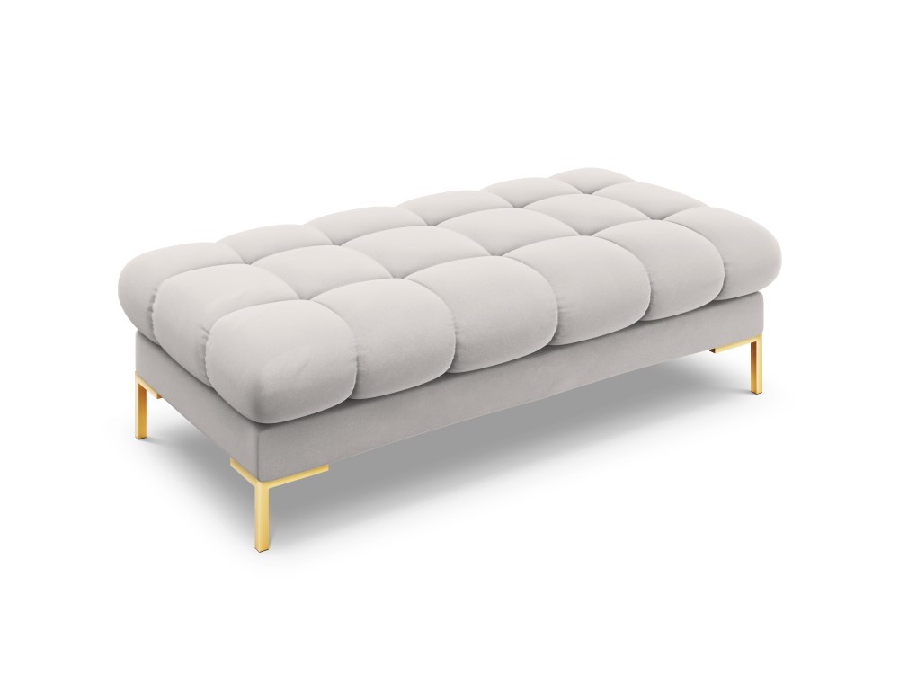 Poze Banca Bali velvet/picioare gold – L133 x l62 x h41