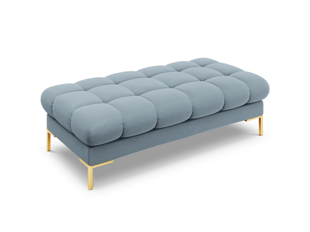 Poze Banca Bali velvet/picioare gold – L133 x l62 x h41