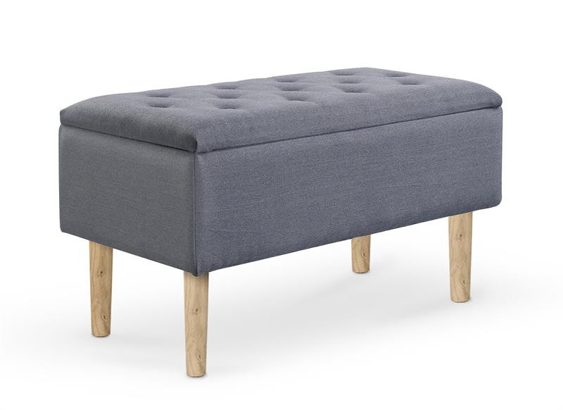 Poze Banca dormitor Cleo gri - H44 cm