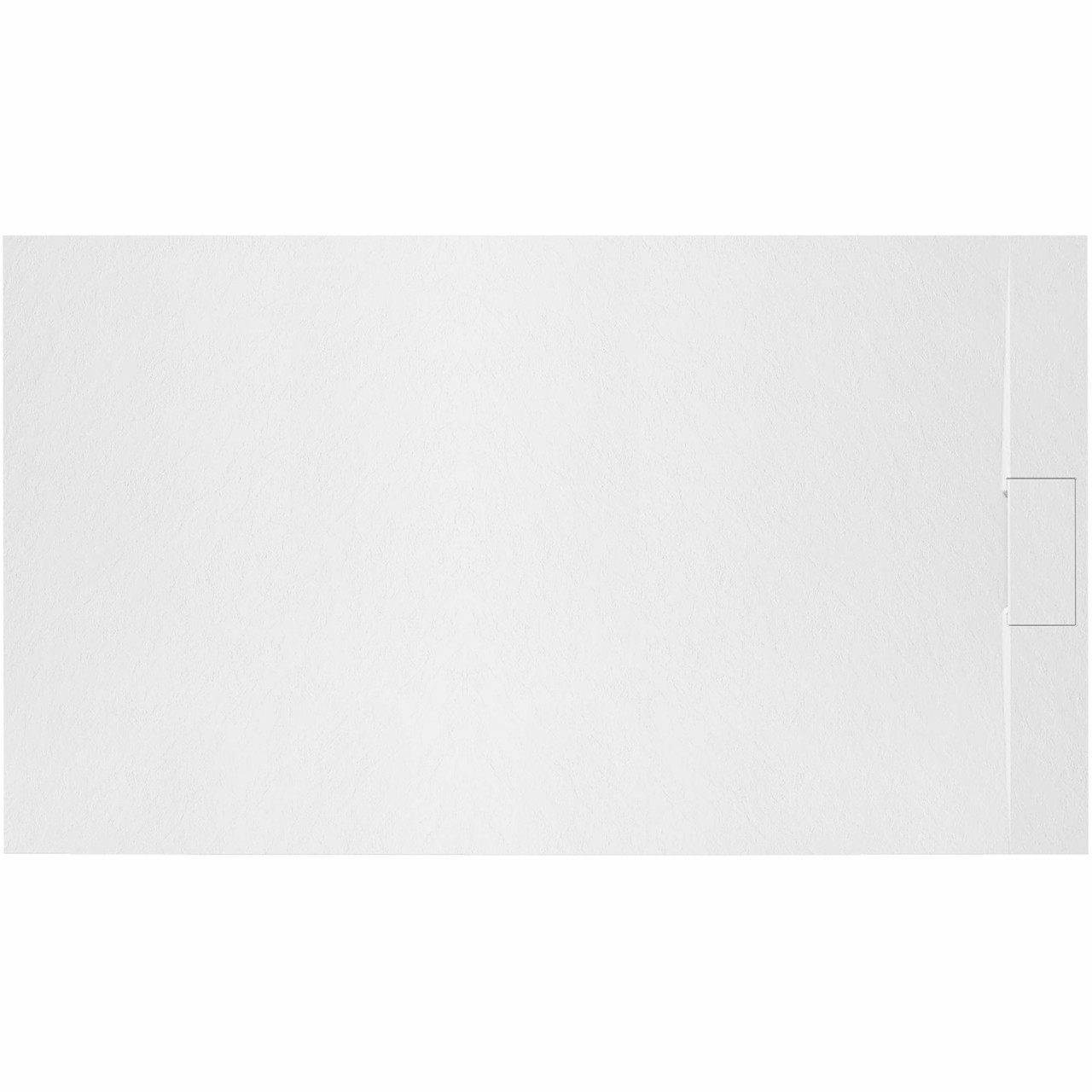 Poze Cadita pentru dus Bazalt alba 80x120