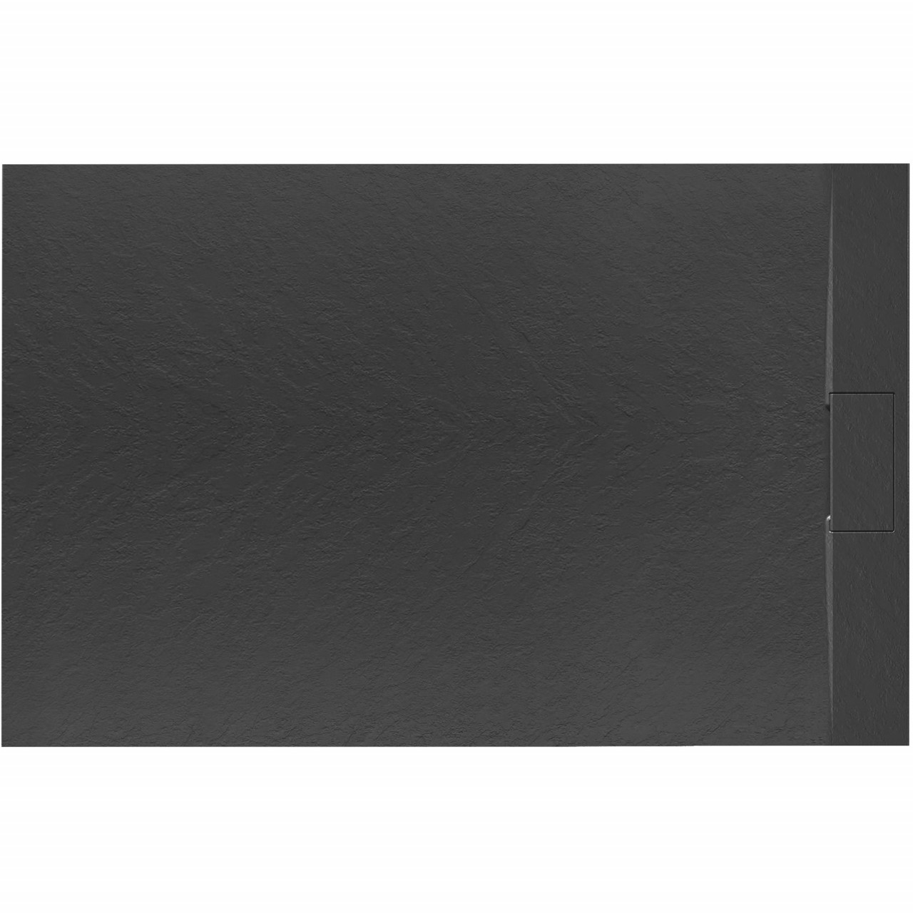 Poze Cadita pentru dus Bazalt negru 90x120