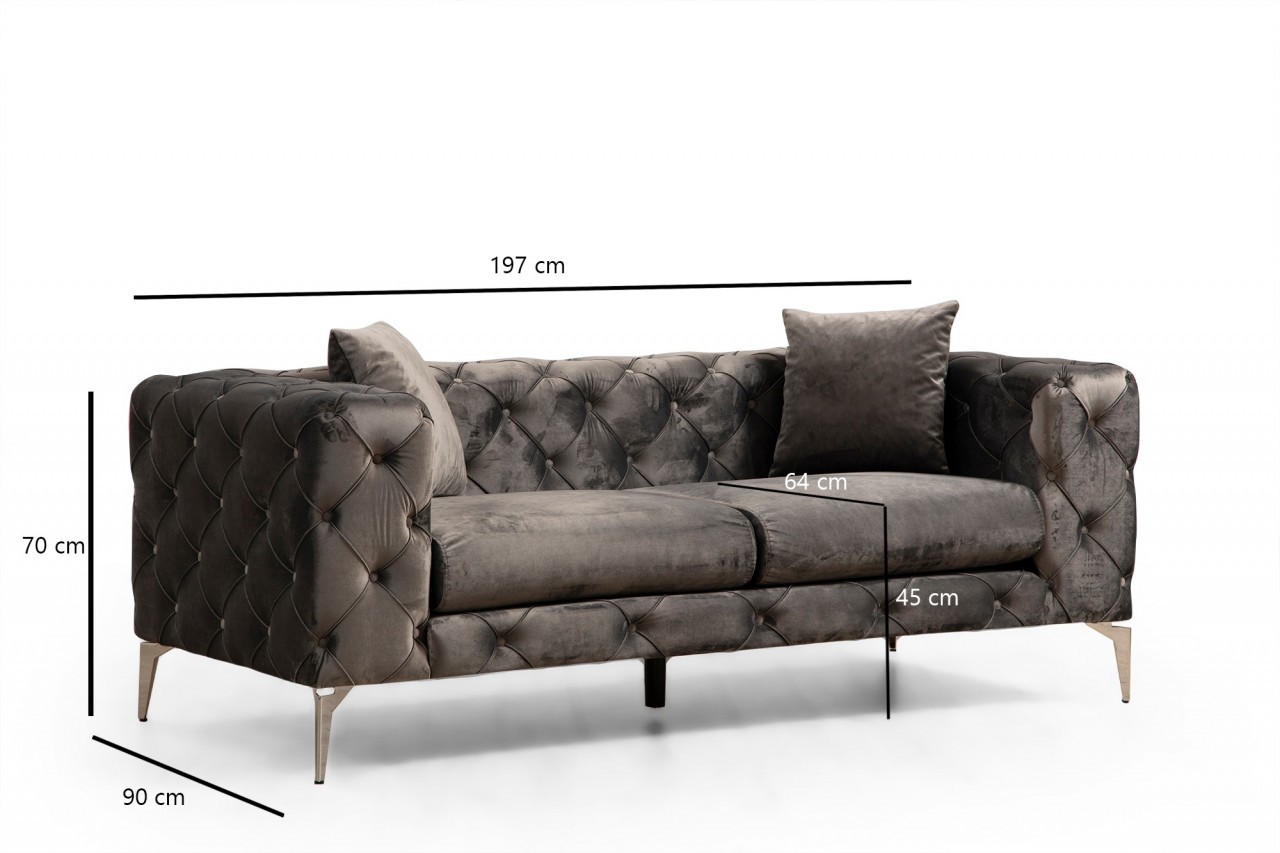 Poze Canapea 2 locuri Como antracit