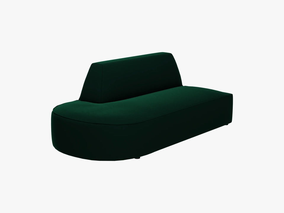 Poze Canapea 2 locuri rotunjita deschisa Ruby catifea L181 cm