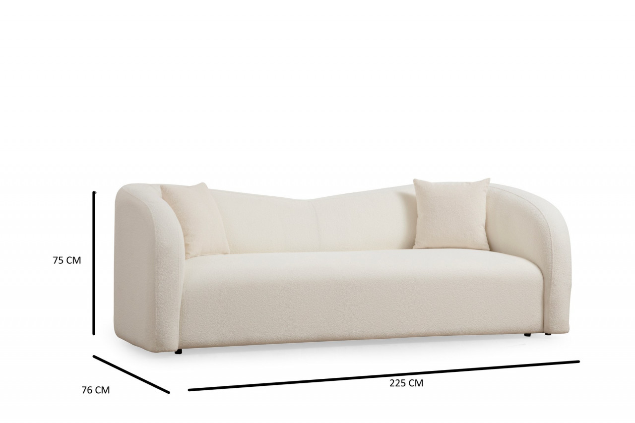 Poze Canapea 3 locuri Asos crem