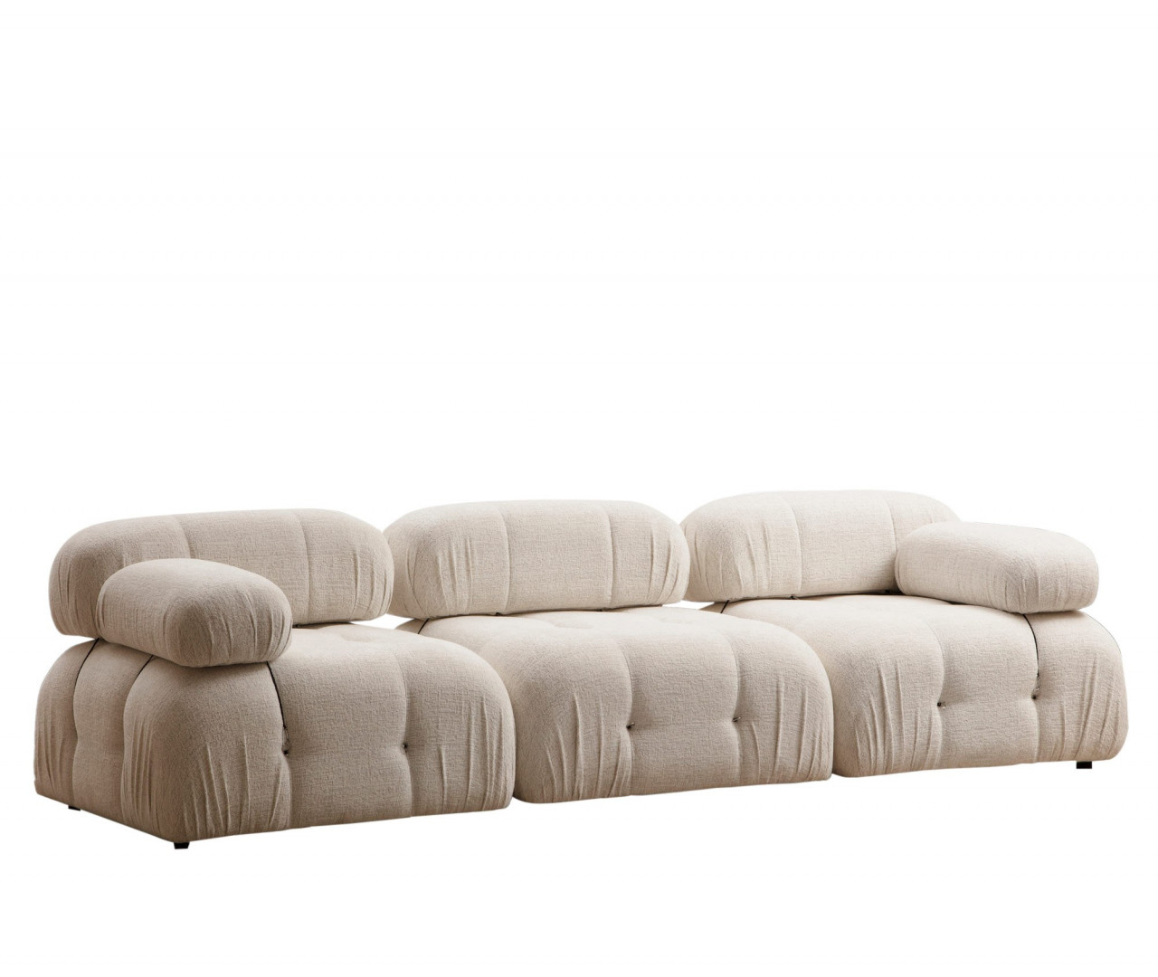Poze Canapea 3 locuri Bubble crem plusata (L1-O1-1R)