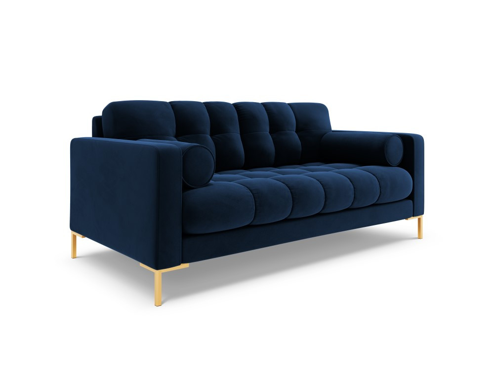 Poze Canapea Bali 2 locuri velvet/picioare gold – L152 x l92 x h75
