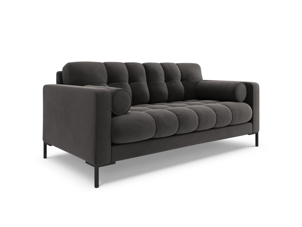 Poze Canapea Bali 2 locuri velvet/picioare negre – L152 x l92 x h75