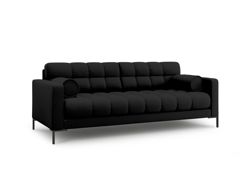 Poze Canapea Bali 3 locuri stofa/picioare negre – L177 x l92 x h75