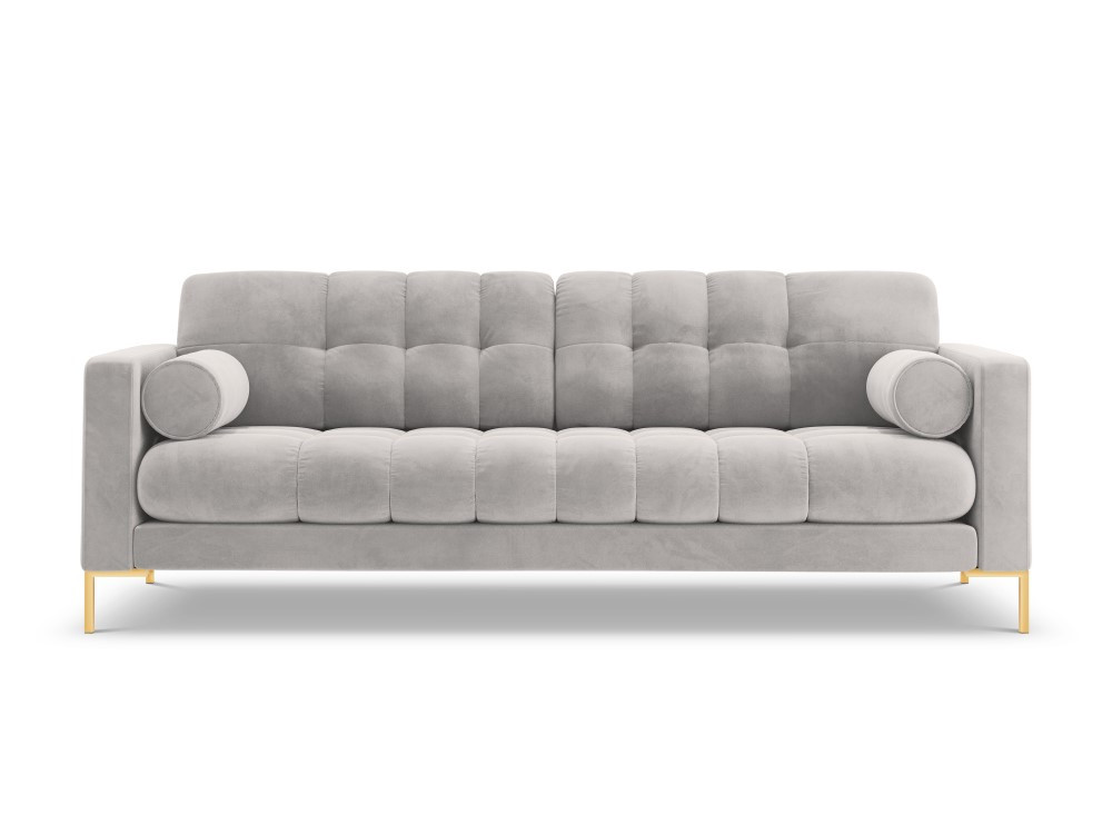 Poze Canapea Bali 3 locuri velvet/picioare gold – L177 x l92 x h75