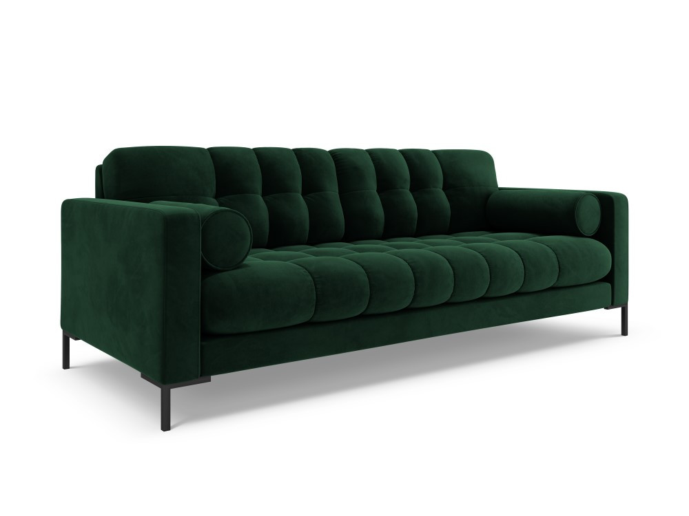 Poze Canapea Bali 3 locuri velvet/picioare negre – L177 x l92 x h75