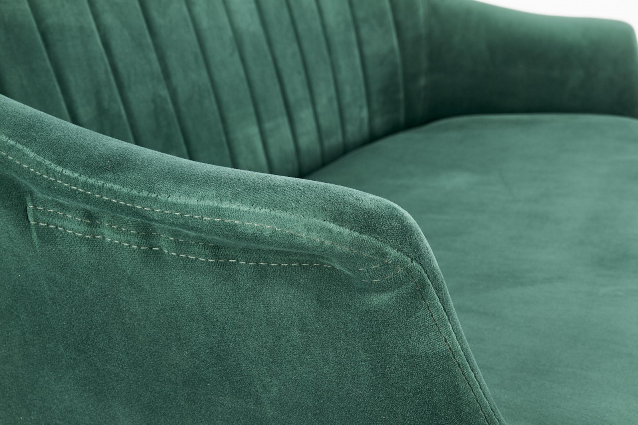 Poze Canapea catifea Elegance 2 XL verde - H 78 cm