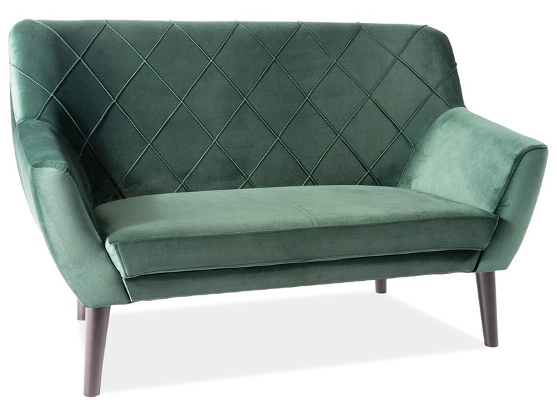 Canapea catifea kier 2 verde blu78/wenge