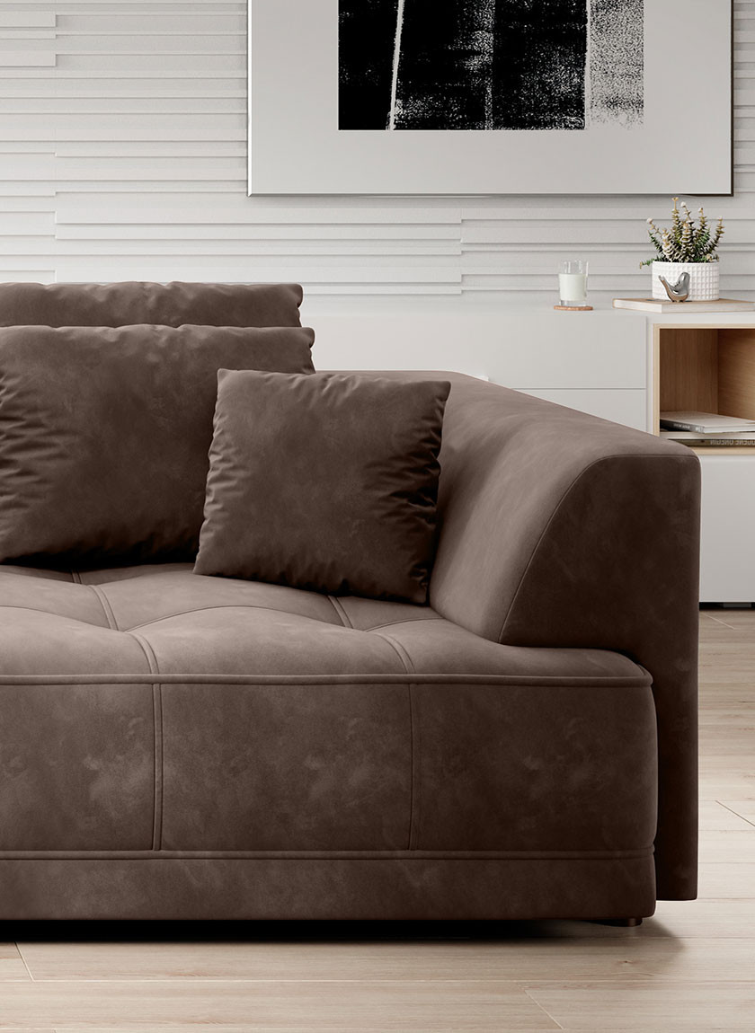 Poze Canapea cu reglaj electric Tiga Bigsofa L302 cm