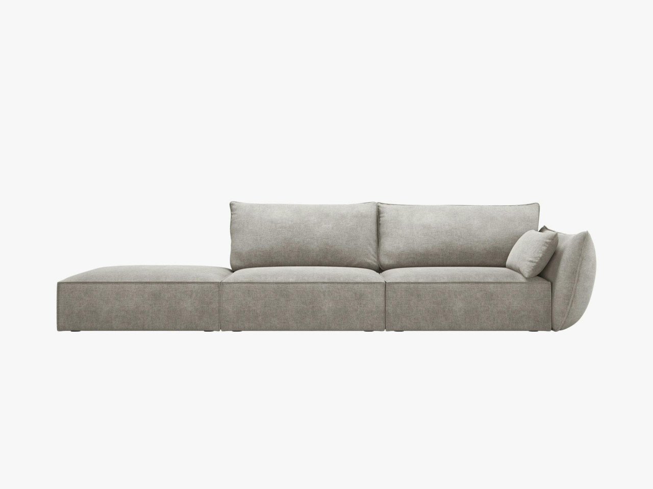 Poze Canapea deschisa 4 locuri Kaelle chenille L264 cm