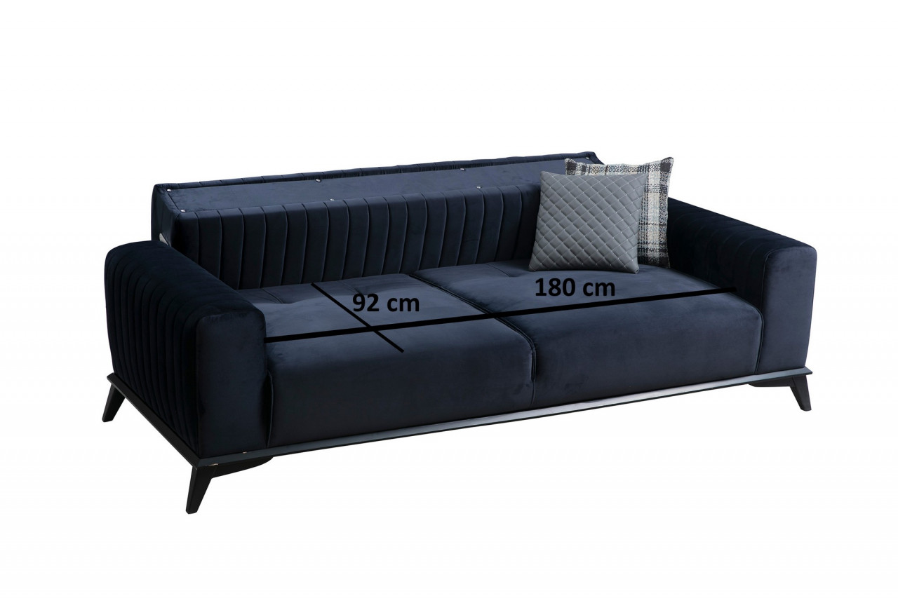 Poze Canapea extensibila 3 locuri Lisa bleumarin