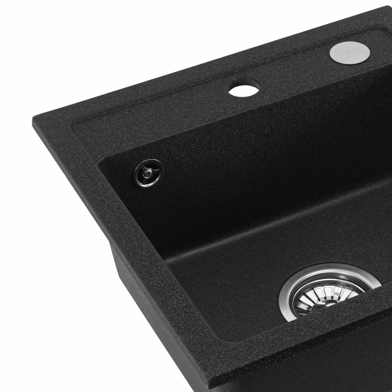 Poze Chiuveta bucatarie Granit West black dots