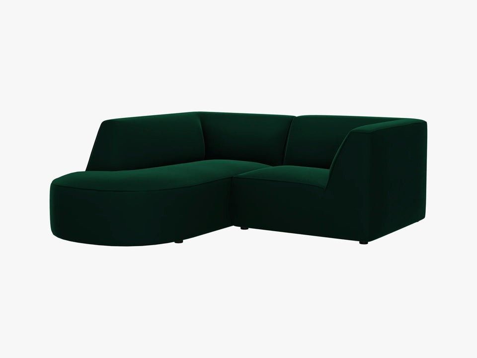 Poze Coltar 3 locuri rotund Ruby catifea L186 cm