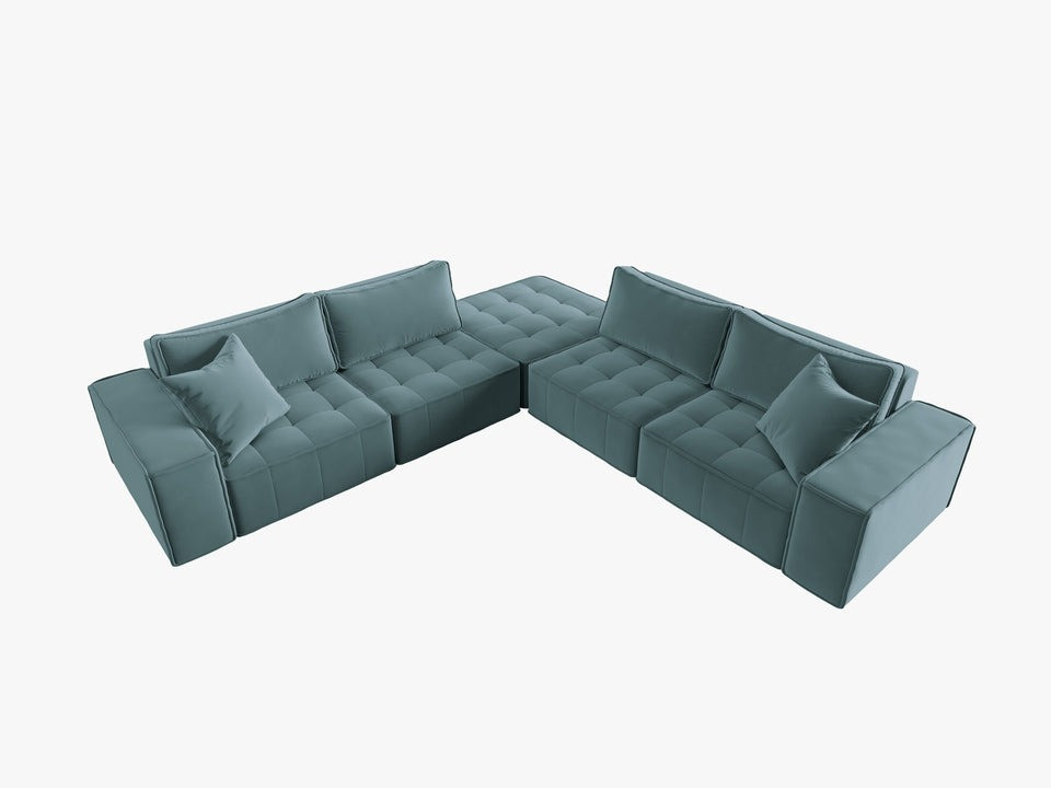 Poze Coltar 7 locuri Mike catifea L276 cm