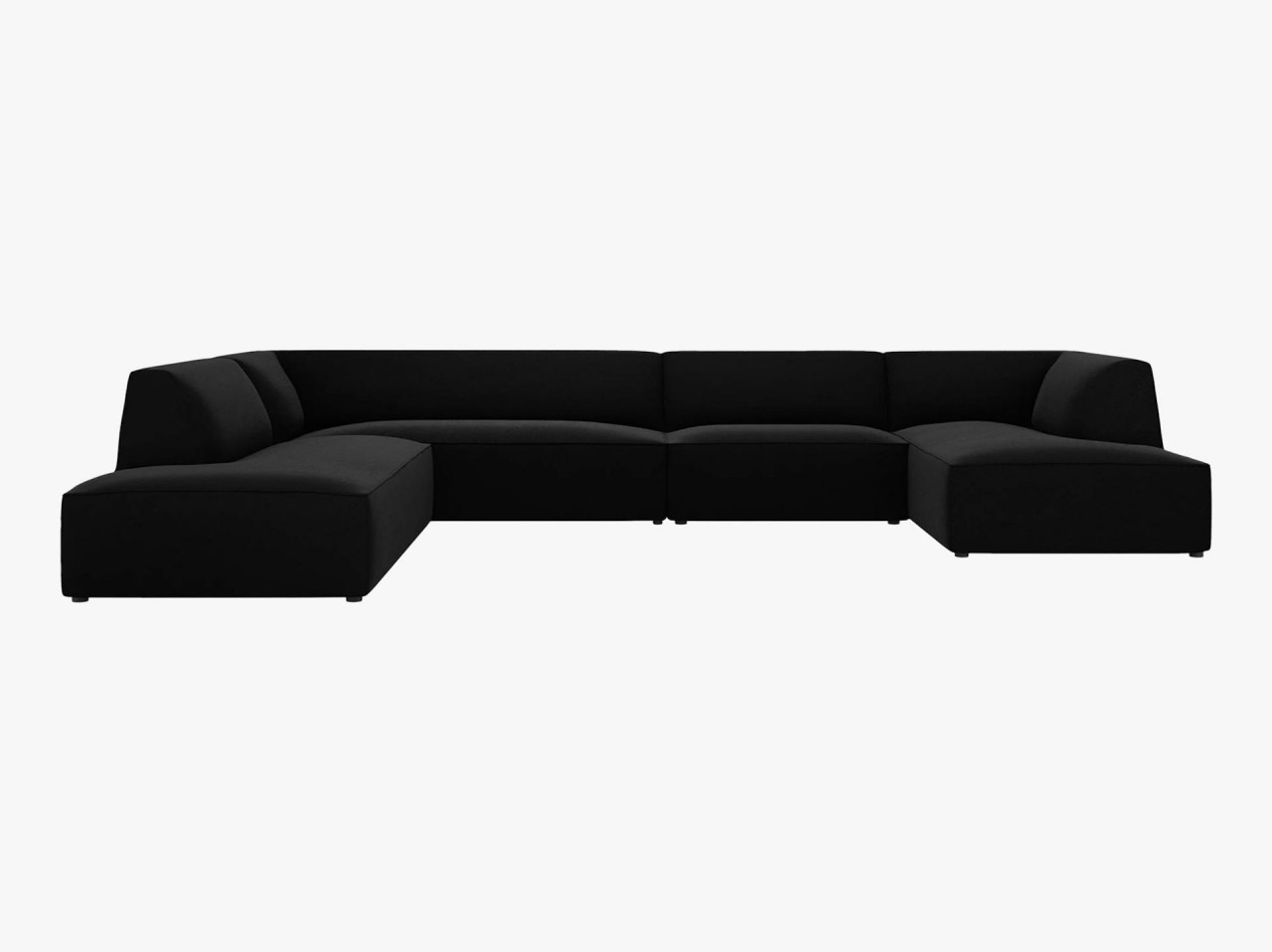 Poze Coltar 7 locuri Ruby catifea L366 cm