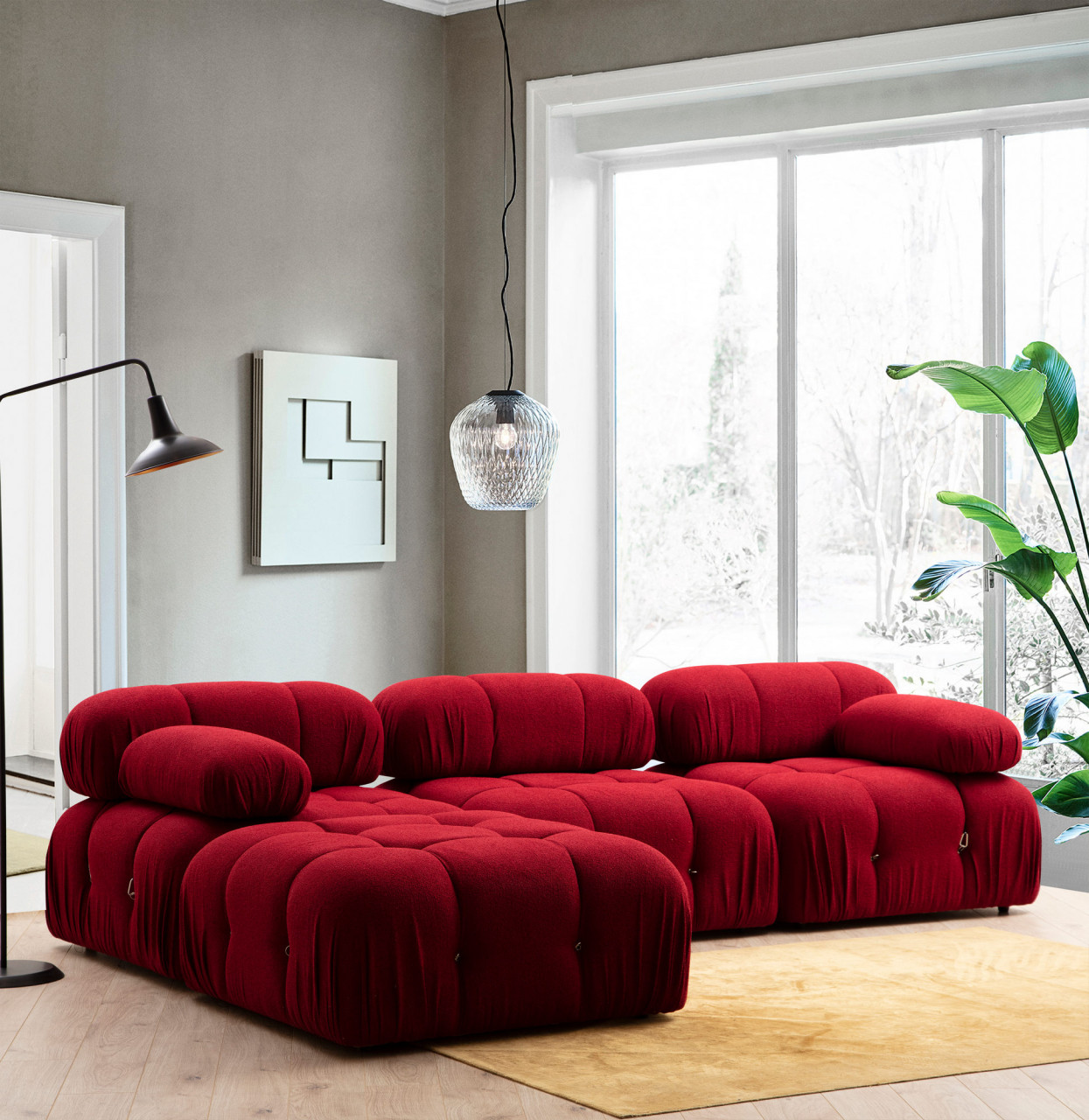 Poze Coltar Bubble ( L1-O1-1R -Puf) rosu
