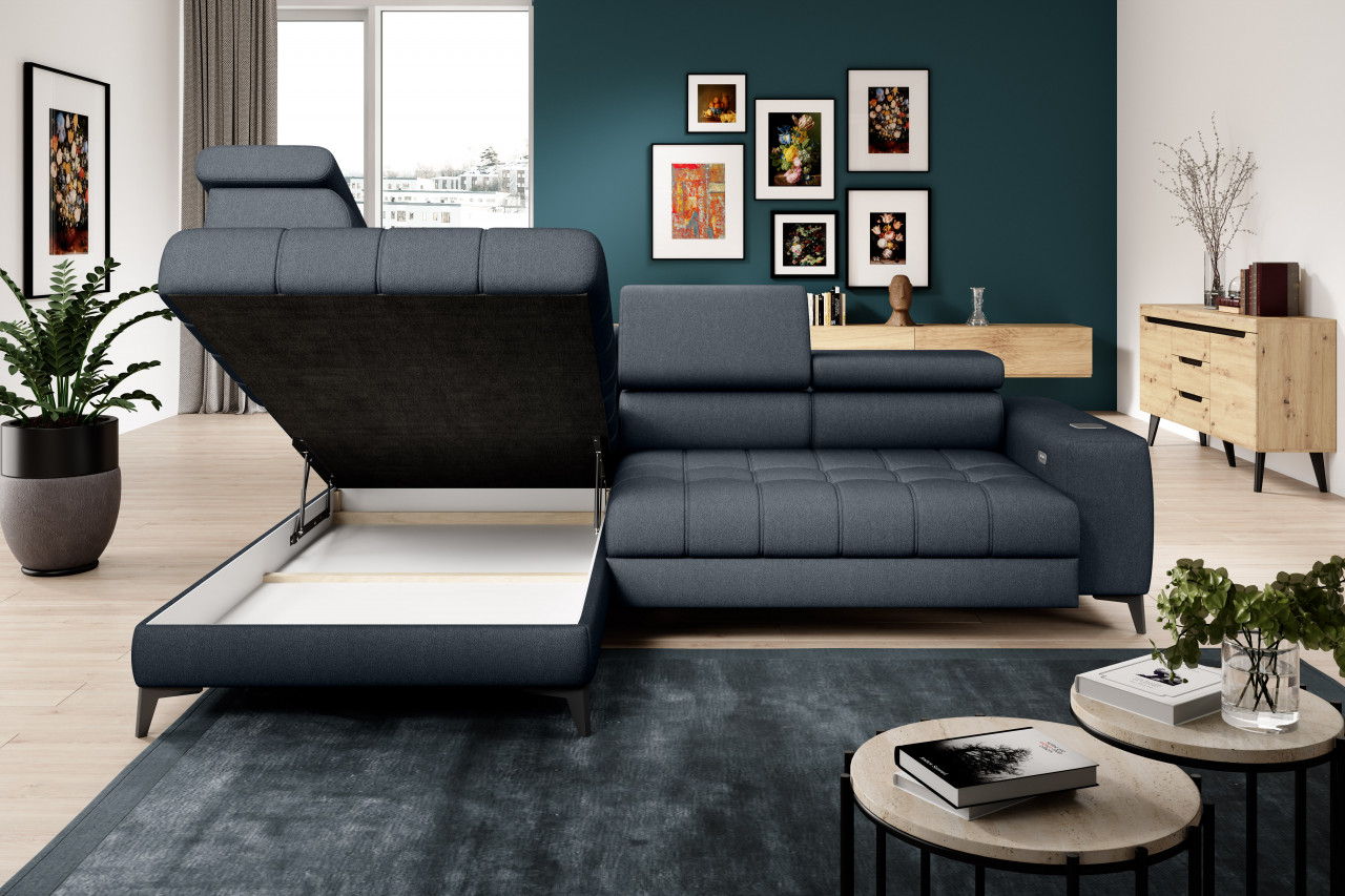 Poze Coltar cu reglaj electric Baggio - L280 x l196 x h100 cm