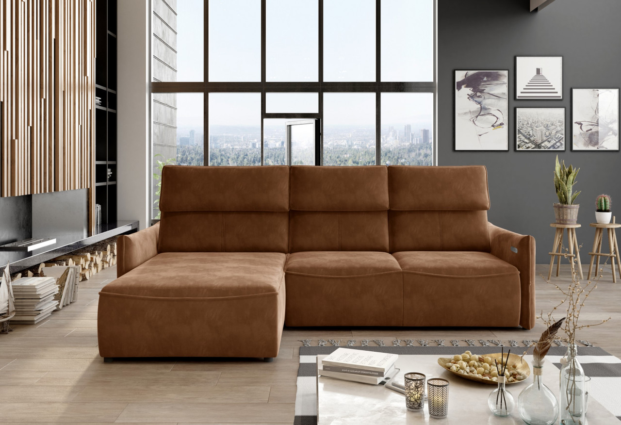 Poze Coltar cu reglaj electric Mango mini - L260 x l175 x h97 cm
