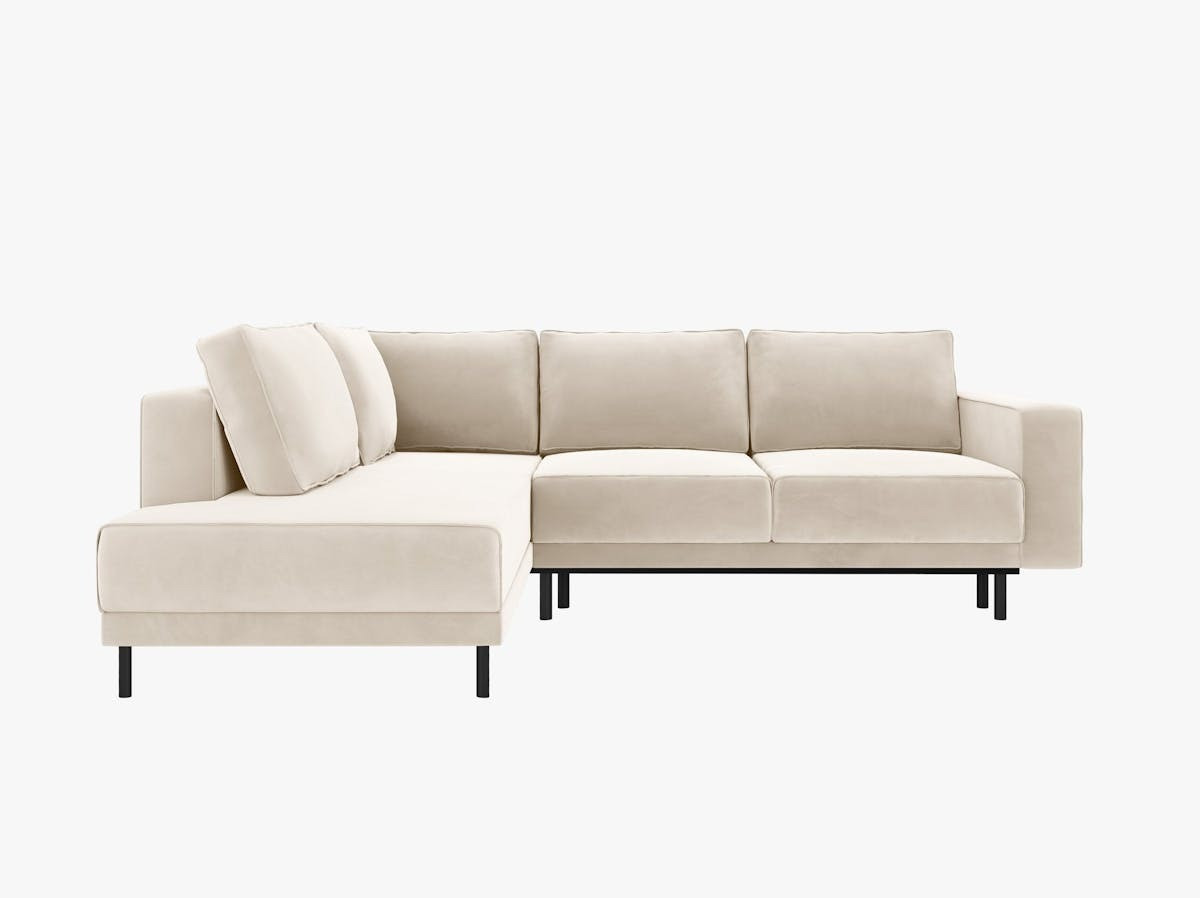 Poze Coltar extensibil 5 locuri Caro catifea L247 cm