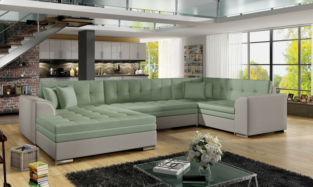 Poze Coltar living extensibil Damario – L340 x l190 x h73 cm