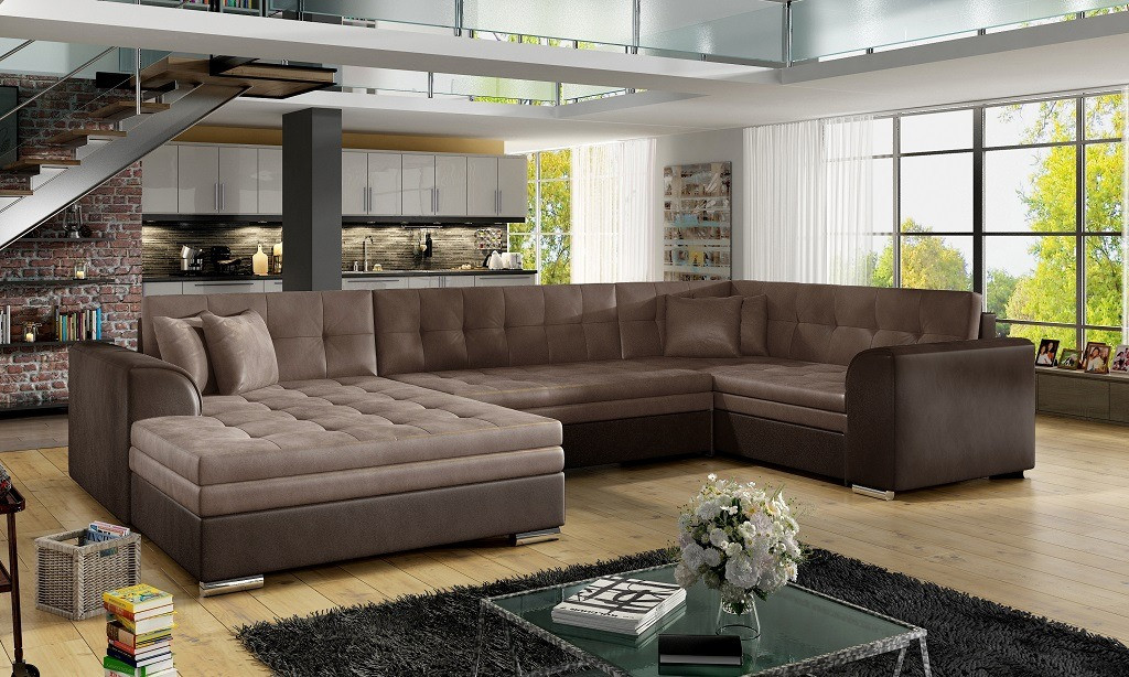 Poze Coltar living extensibil Damario – L340 x l190 x h73 cm