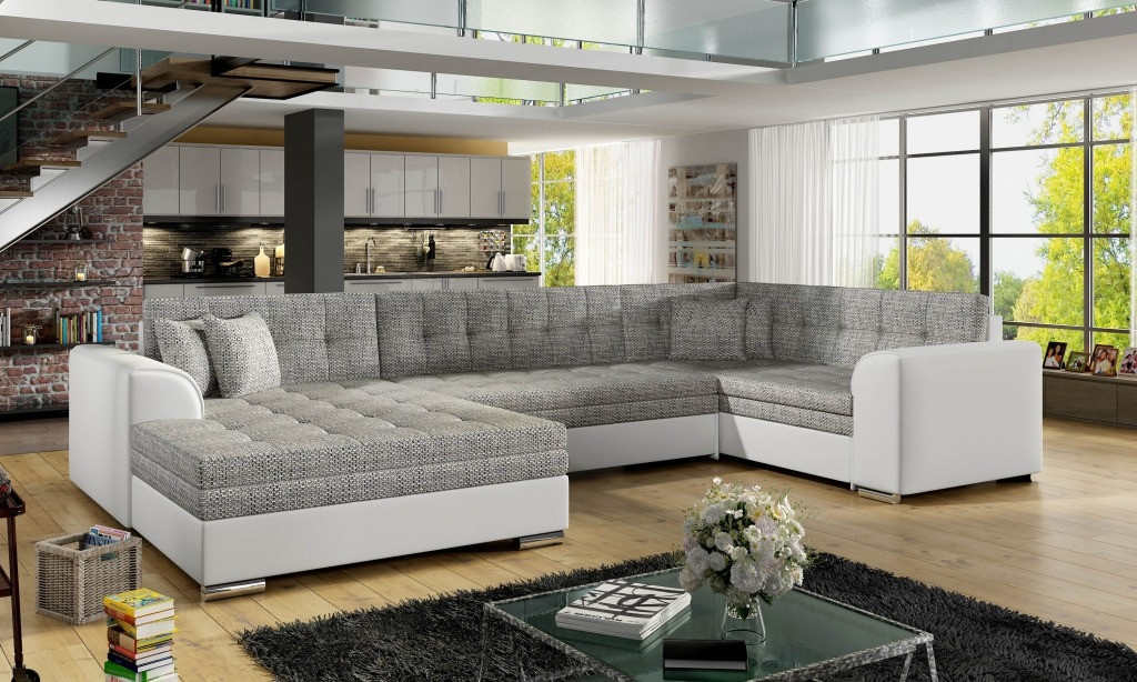 Poze Coltar living extensibil Damario – L340 x l190 x h73 cm
