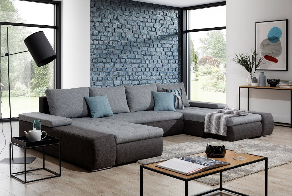 Poze Coltar living extensibil Marino – L363 x l200 x h88 cm