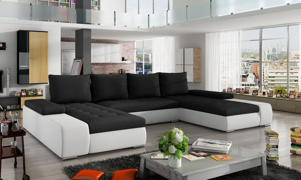 Poze Coltar living extensibil Marino – L363 x l200 x h88 cm