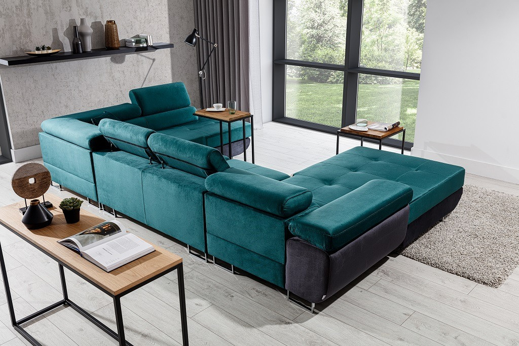 Poze Coltar living extensibil Rodrigo – L345 x l202 x h90 cm