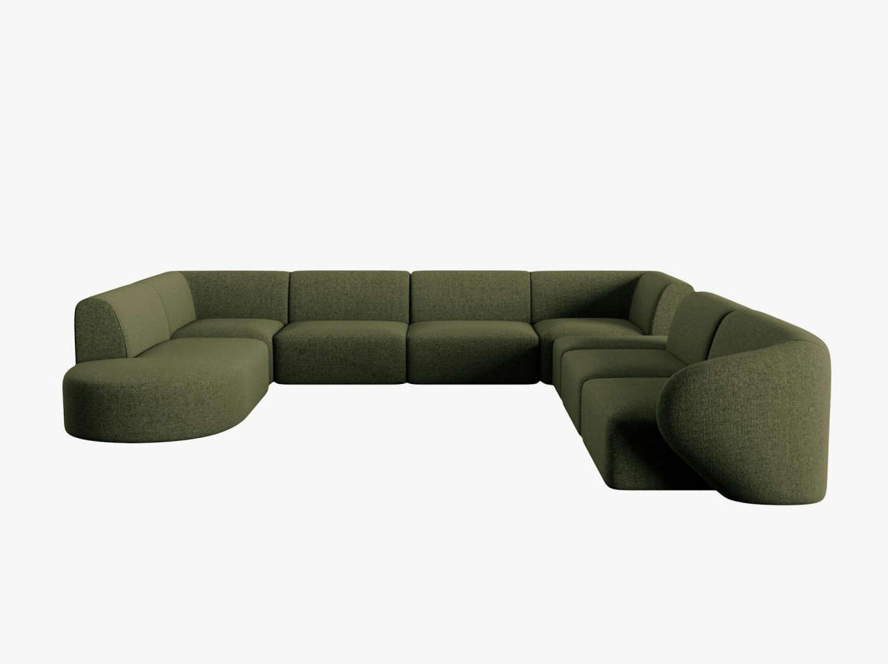 Poze Coltar panoramic 8 locuri Shane chenille L342 cm