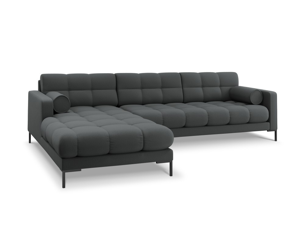 Poze Coltar tapitat Bali 5 locuri Meg367 picioare negre - L293 cm
