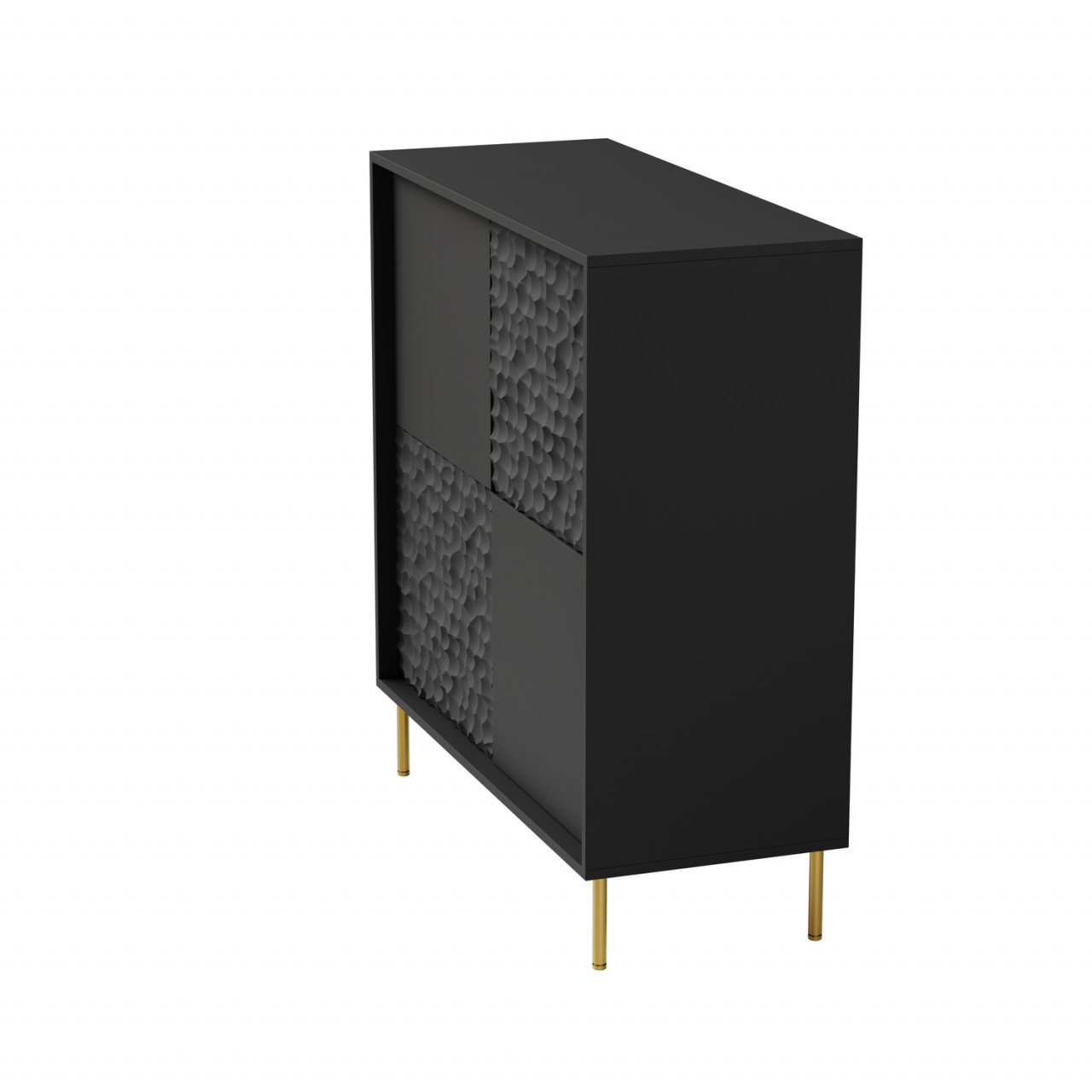 Poze Comoda Bullet KM-2 L100 cm negru/auriu