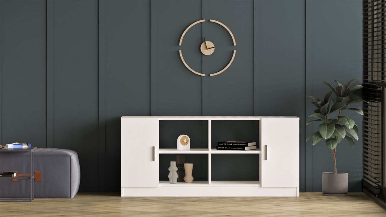 Poze Comoda TV Vario F alb L139,8 cm - H61,8 cm