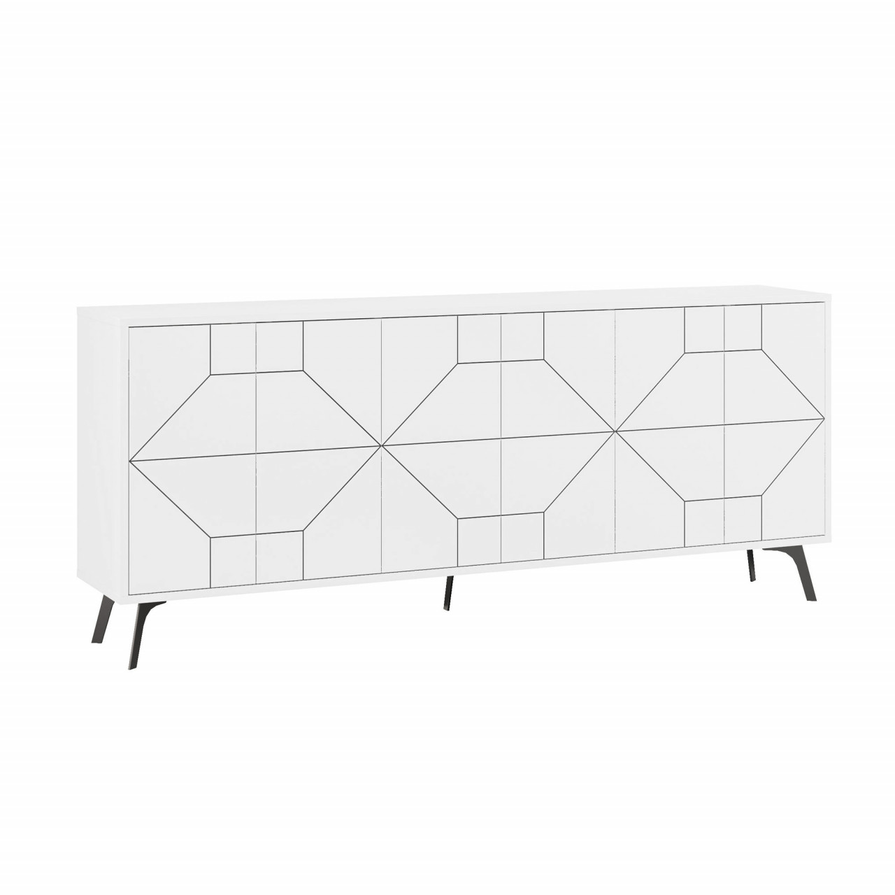 Poze Consola Dune alba- L183 cm -H 77,4 cm