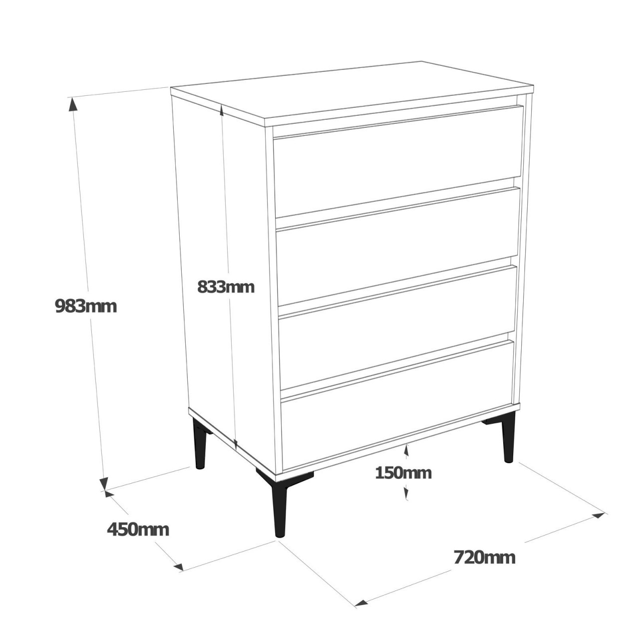 Poze Dulap MDF AR7 - CA L72 cm - H98,3 cm