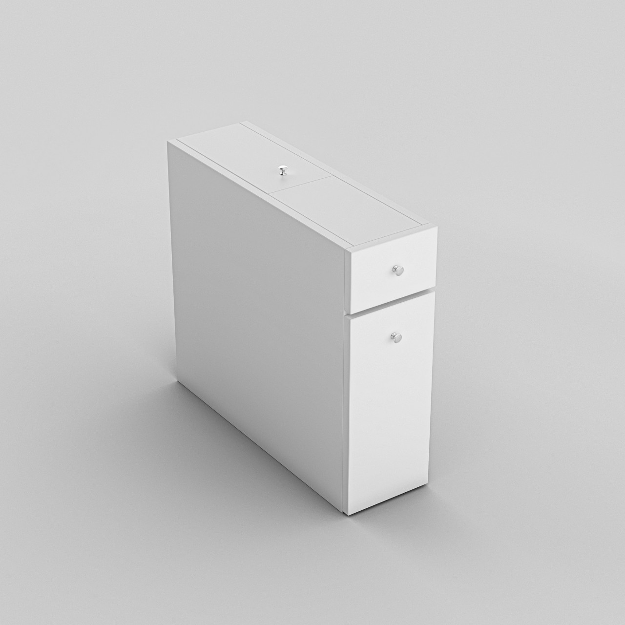 Poze Dulap MDF de baie Calencia alb L19 cm - H55 cm