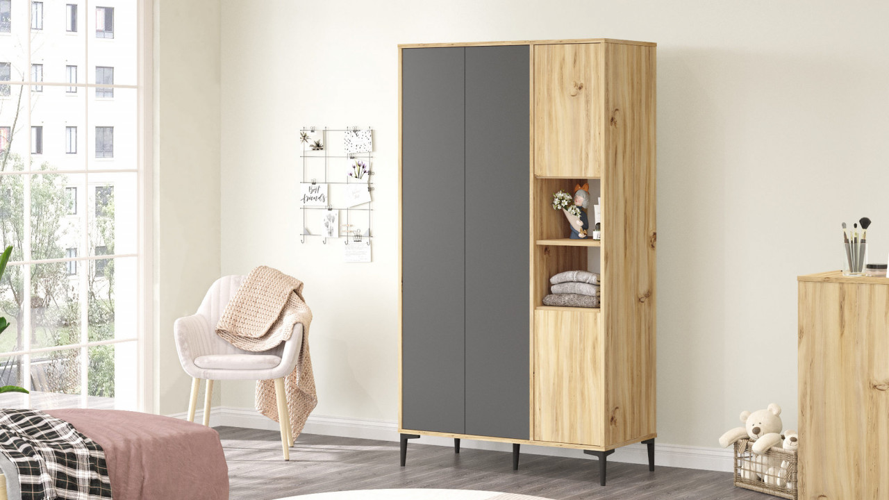 Poze Dulap pentru haine AR9 - KA MDF L105 cm - H190,4 cm