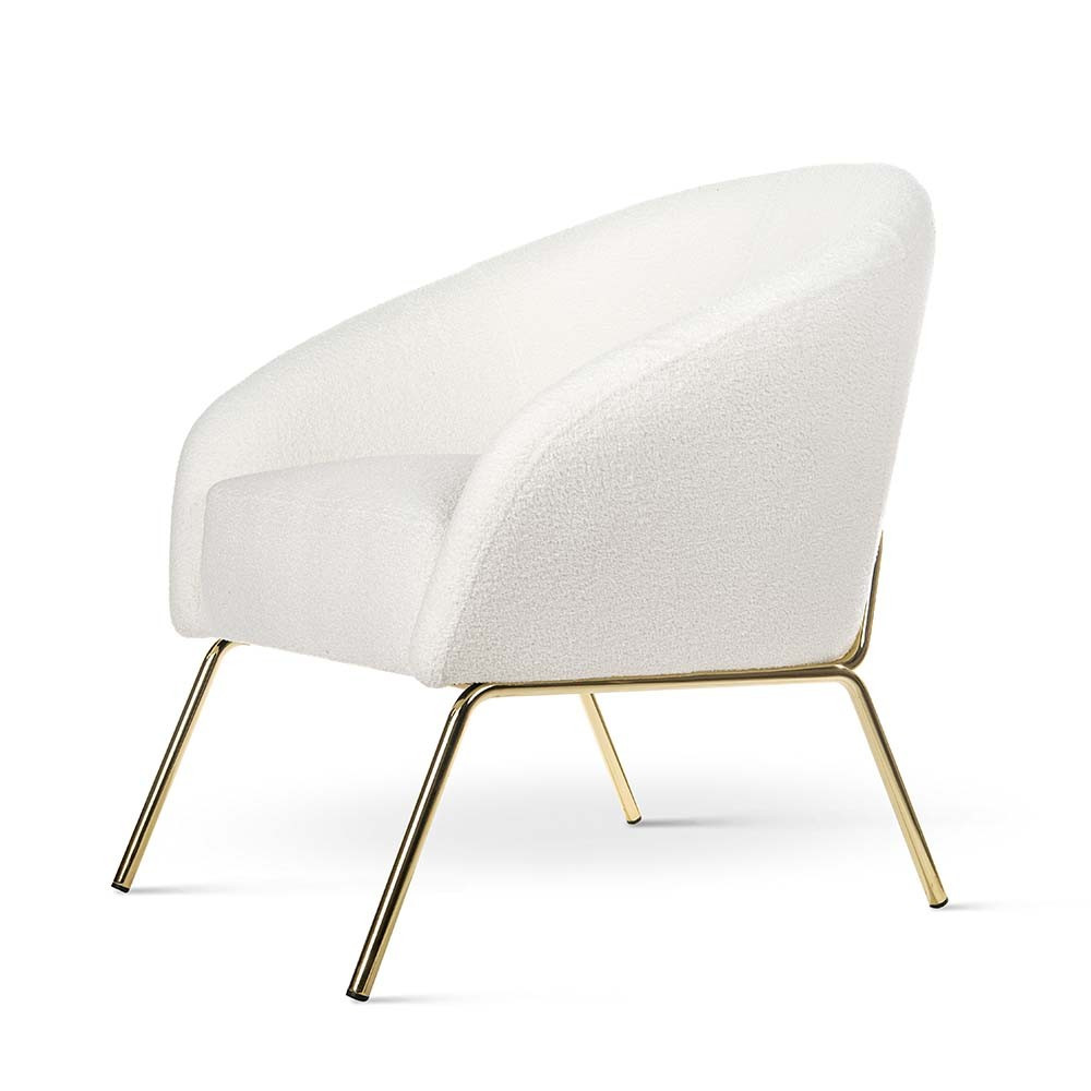 Poze Fotoliu tapitat Cherry crem/gold plusat – H84 cm