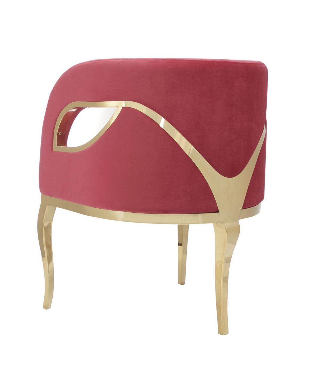 Poze Fotoliu tapitat Morello rosu/gold – H78 cm