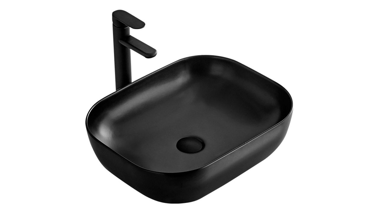 Poze Lavoar Belinda ceramica sanitara negru mat - 46 cm
