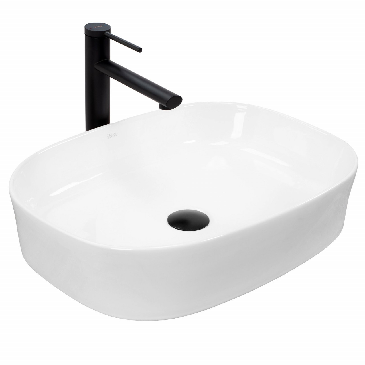 Poze Lavoar ceramica Angie alb L52 cm