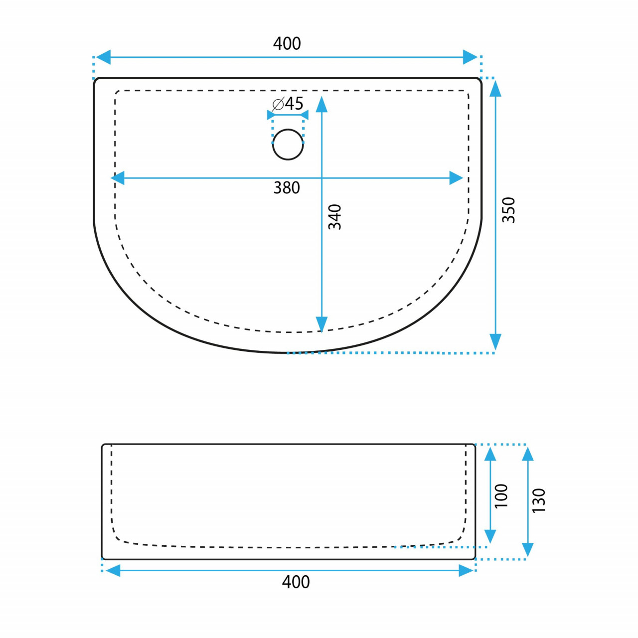 Poze Lavoar Clara alb