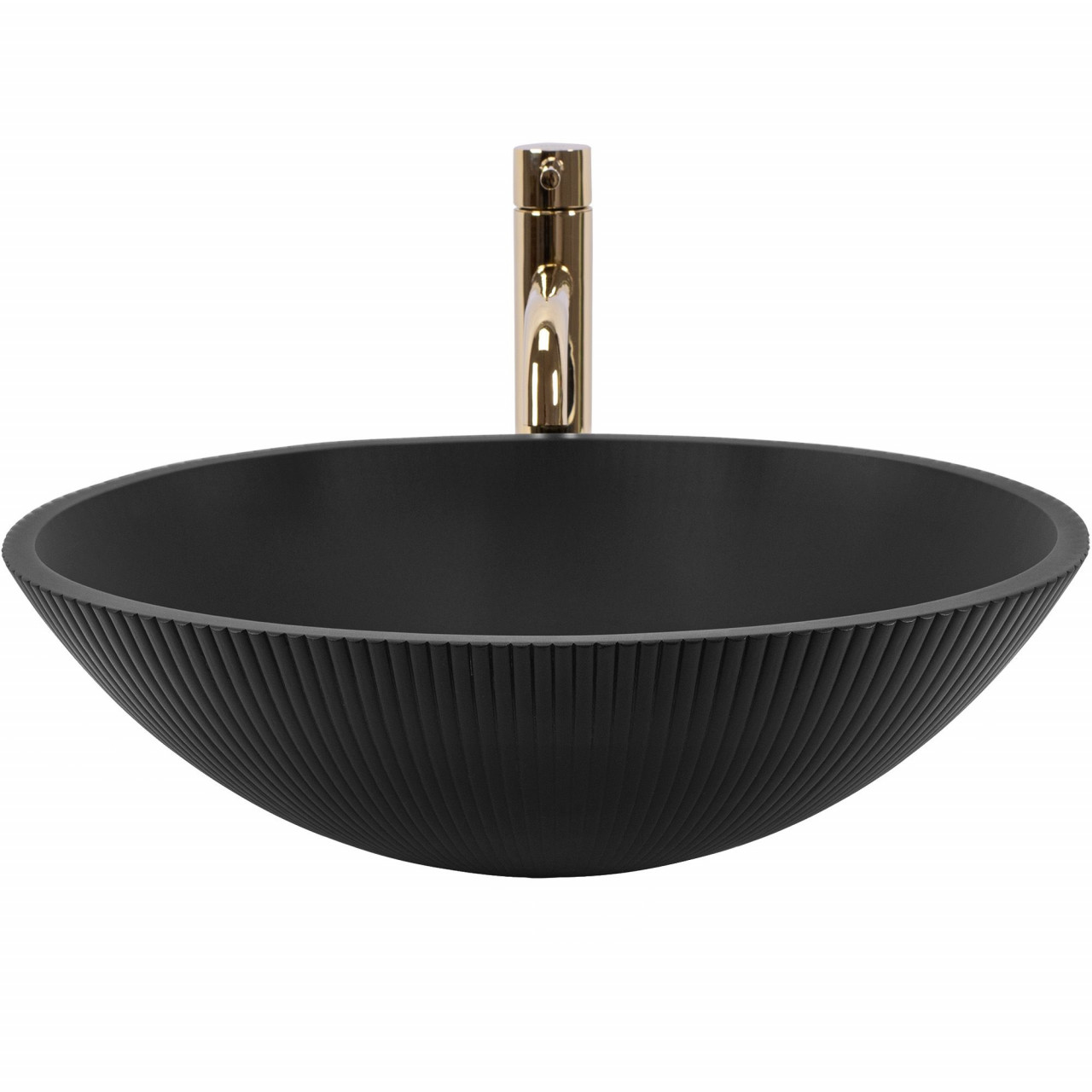 Poze Lavoar Della negru mat L51 cm