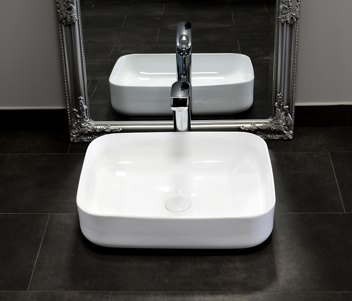 Poze Lavoar Demi Slim Alb ceramica sanitara - 51 cm